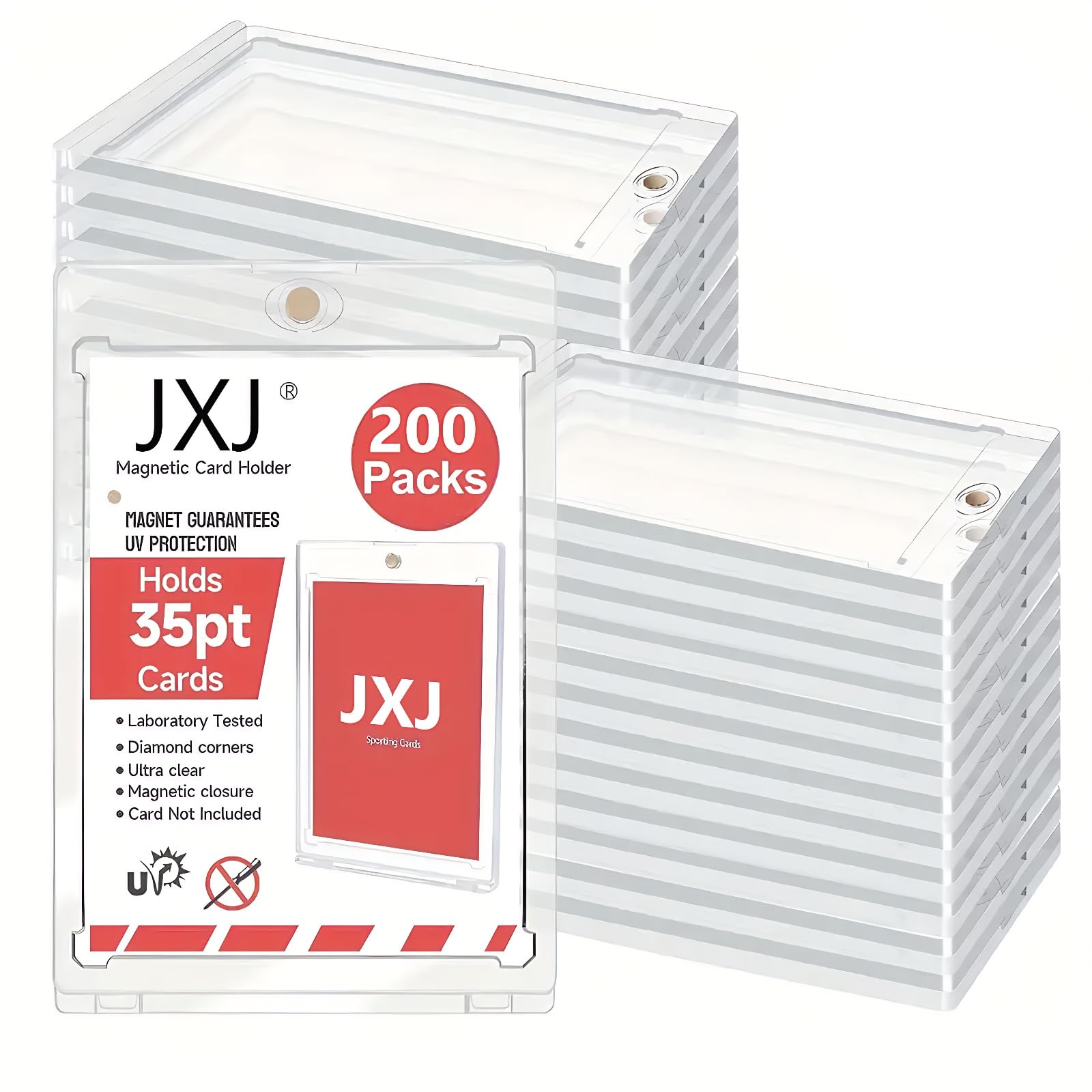 Amazon.com: JXJ 200ct Magnetic Card Holders, 35pt One Touch Card